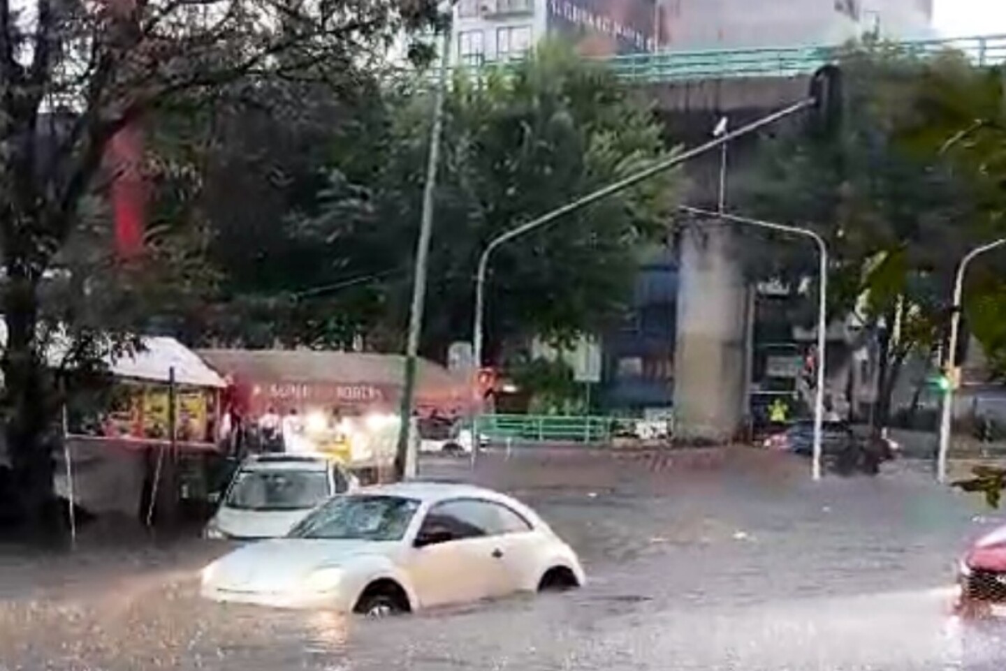 Inundación en Barranca del Muerto