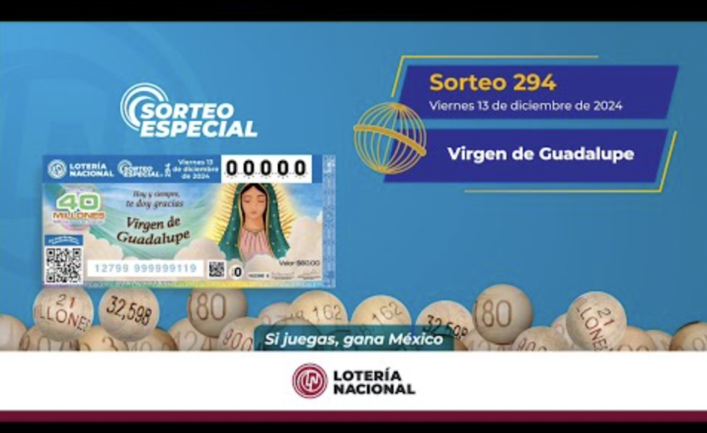 Gran Sorteo Especial 294 de la Lotería Nacional