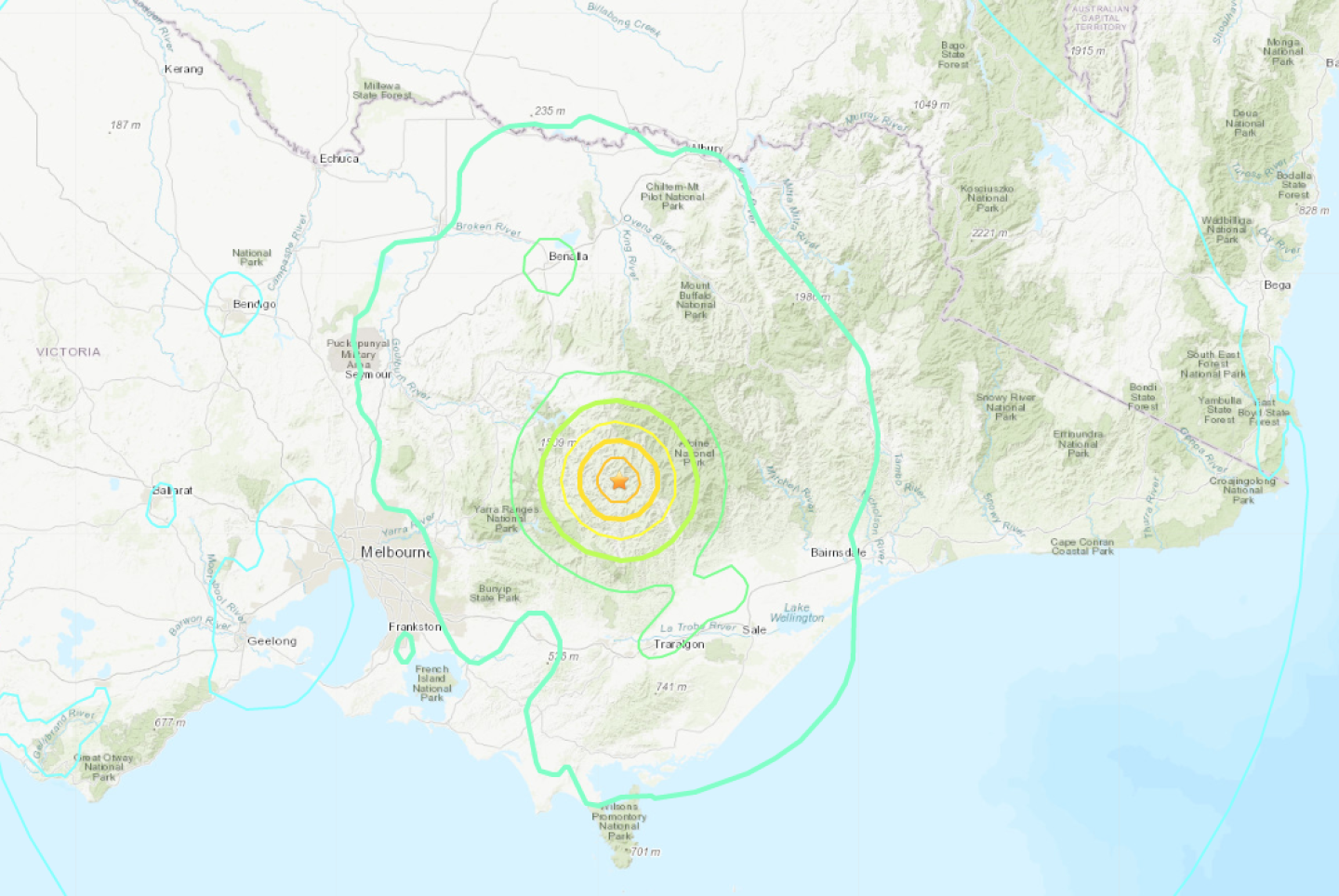 Terremoto superficial de magnitud 5.8 sacude Australia
