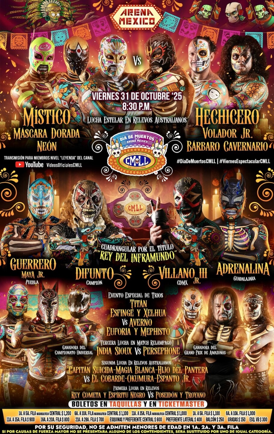 cartelera cmll dia de muertos luchas cartelera hoy 31 de octubre.jpg