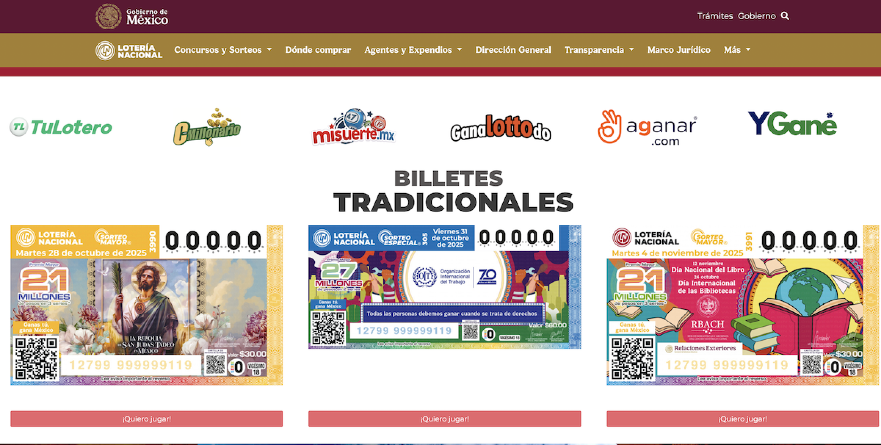 proximos sorteos loteria