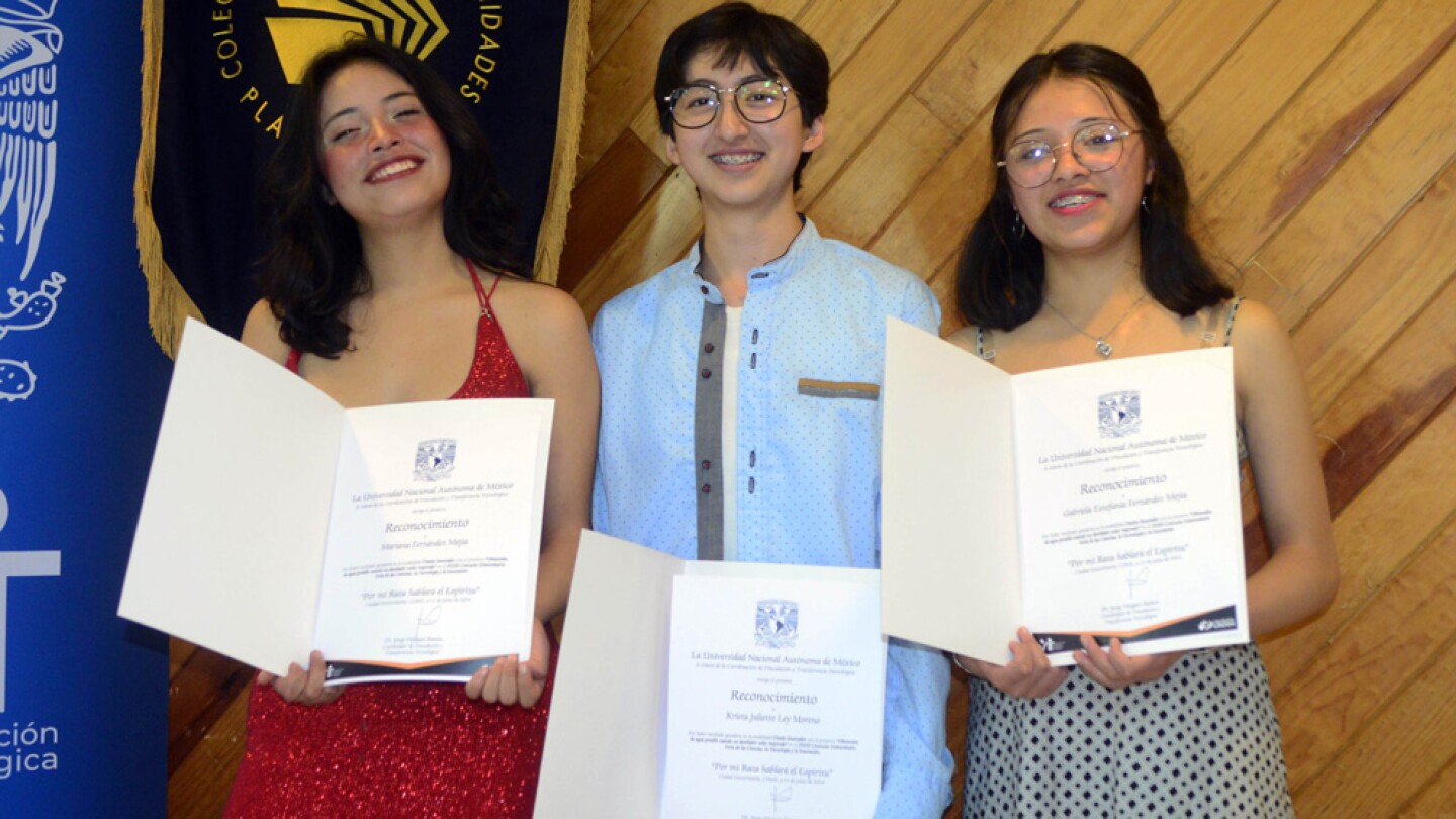 Alumnas del CCH Sur crean destilador de agua para comunidades rurales