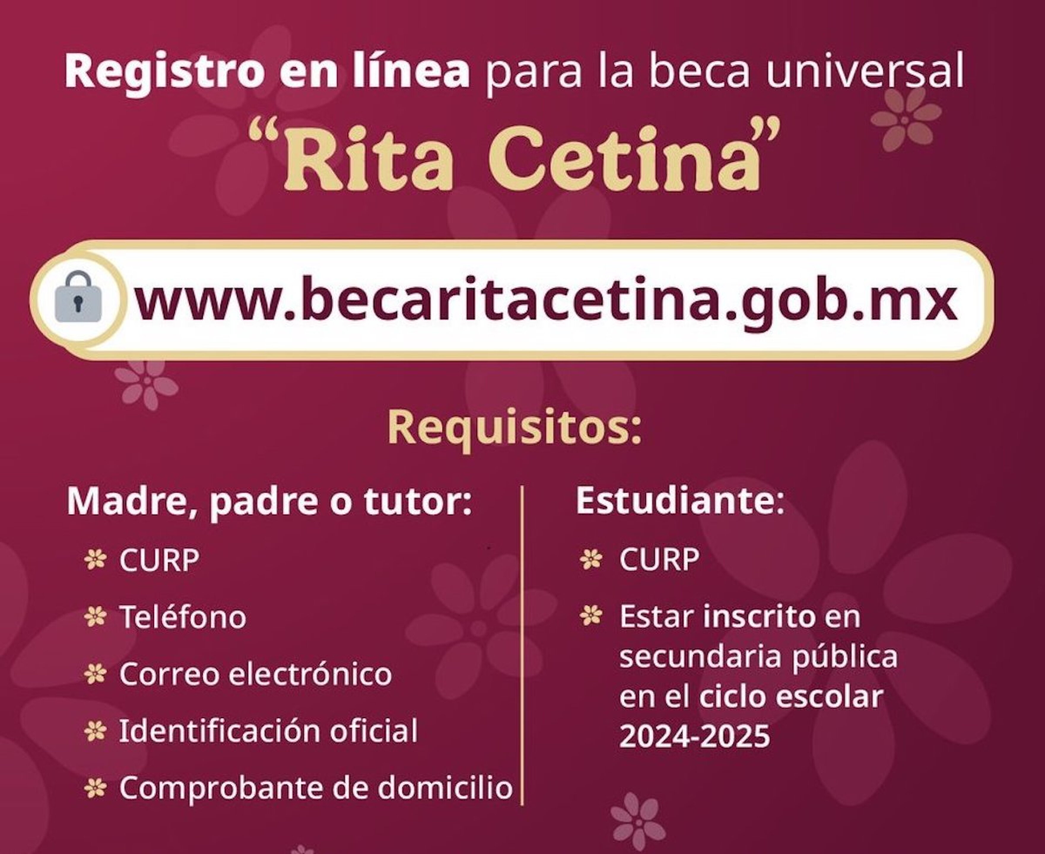 Becas R Beca Rita Cetina: fechas de pagos, montos y requisitos para la ...