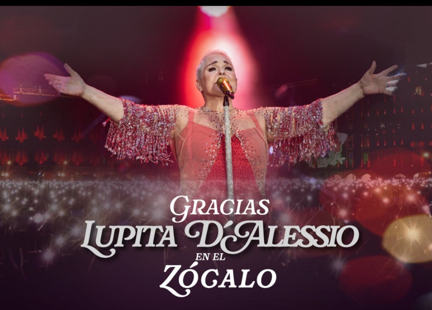 Lupita Lupita D'Alessio en el Zócalo
