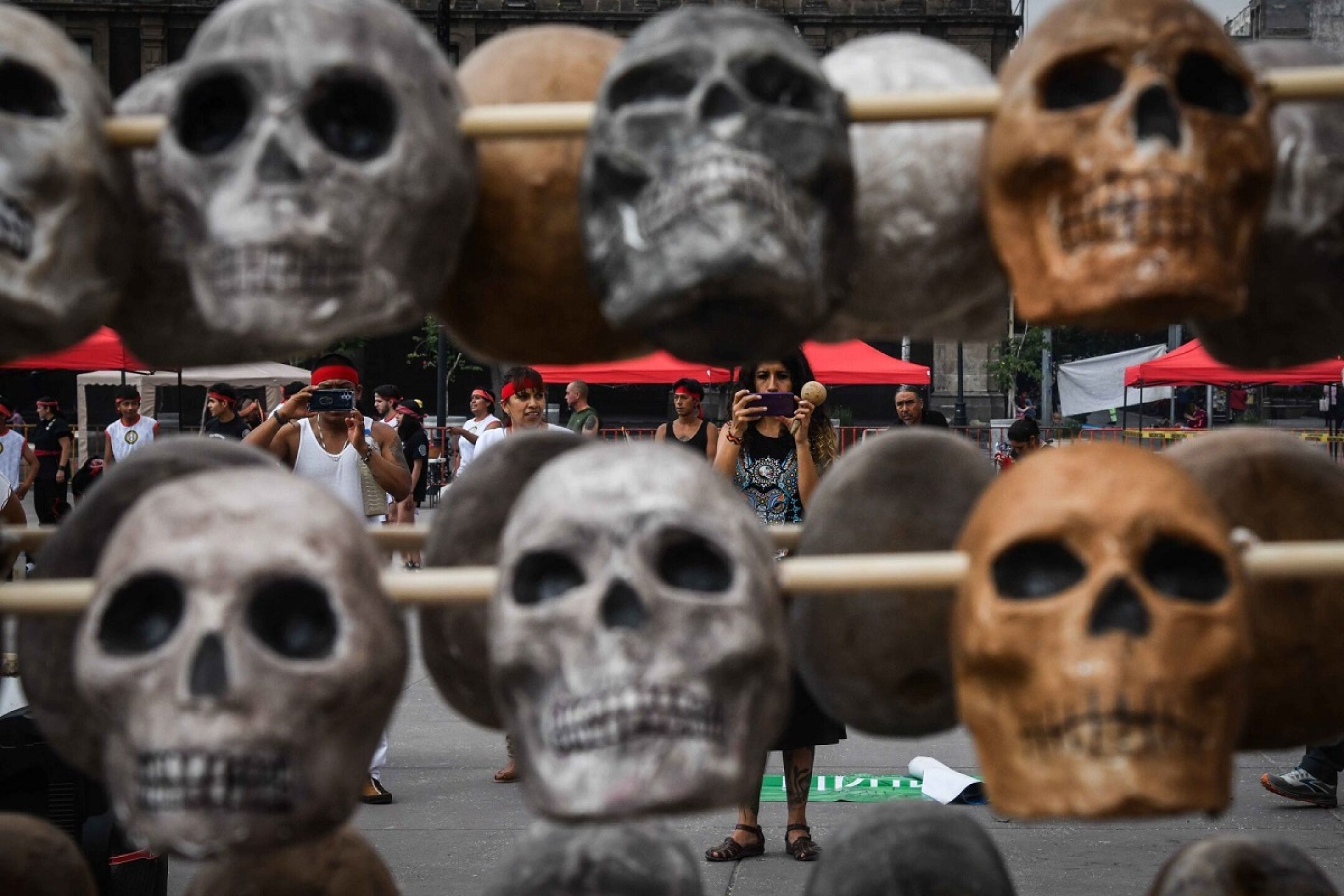 Aniversario México Tenochtitlán tzompantli