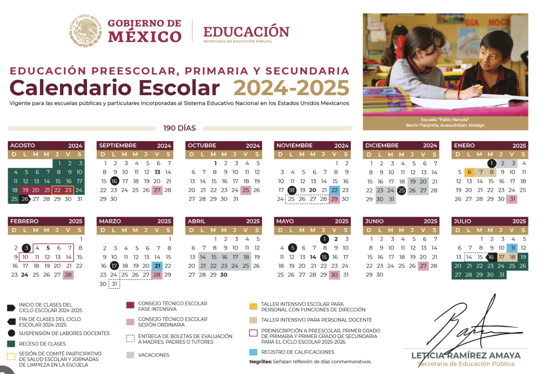 Calendario Escolar 2024-2025