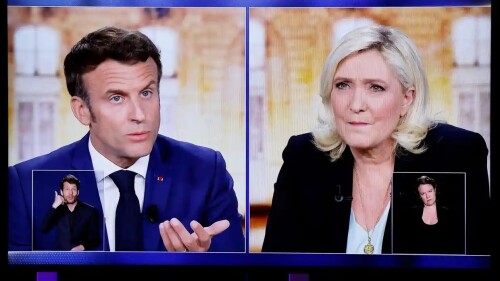 Macaron y Le Pen