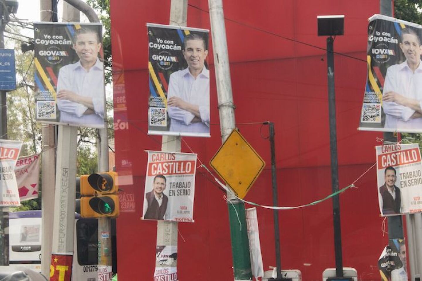 Propaganda electoral en Coyoacán