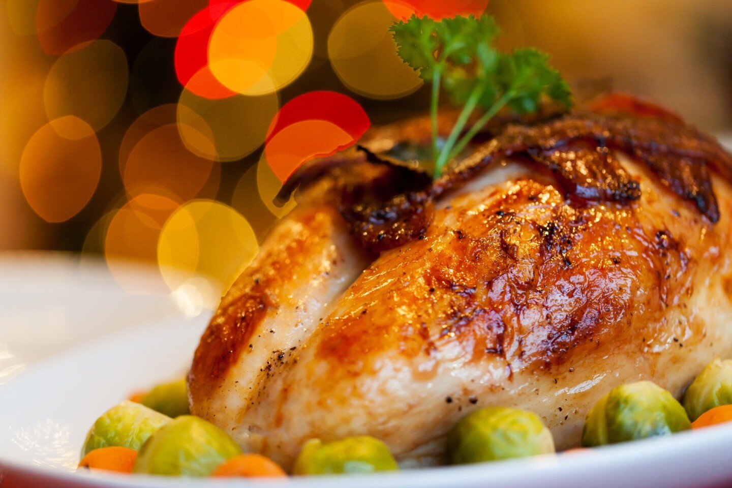 cena navideña pavo