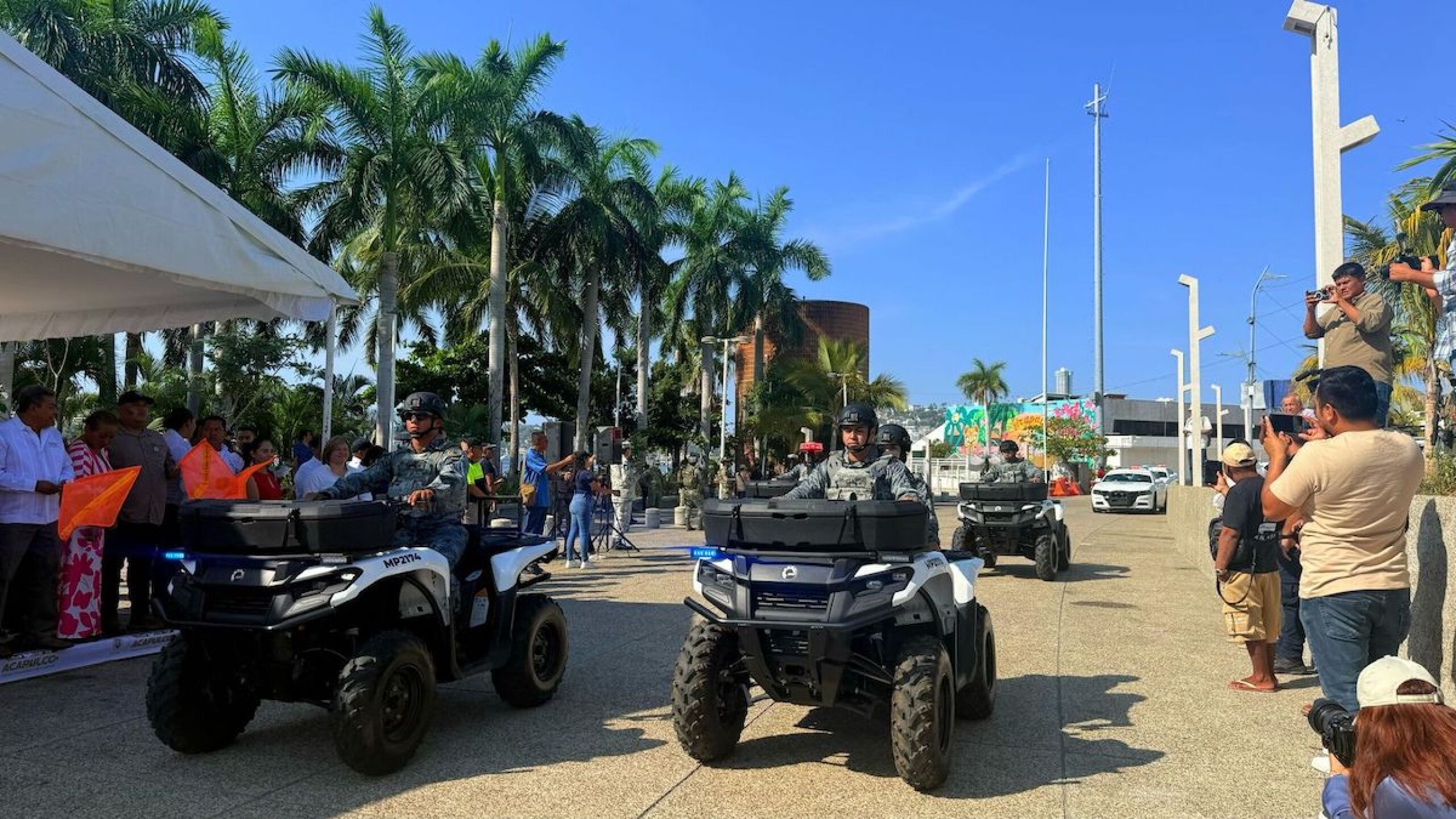Aumentan seguridad en Acapulco.