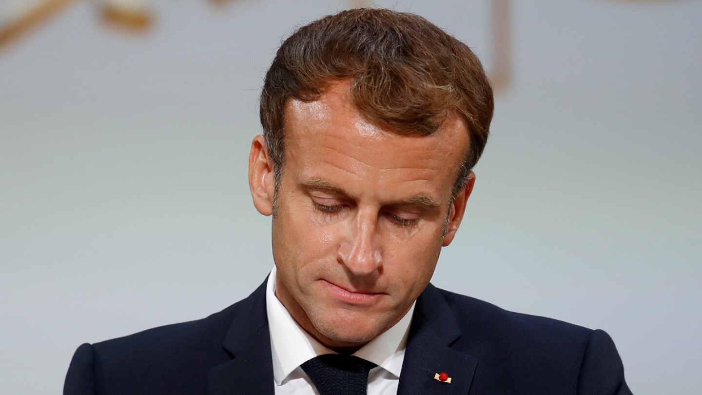 French President Macron hosts a ceremony in homage to the Harkis at the Elysee Palace in Paris