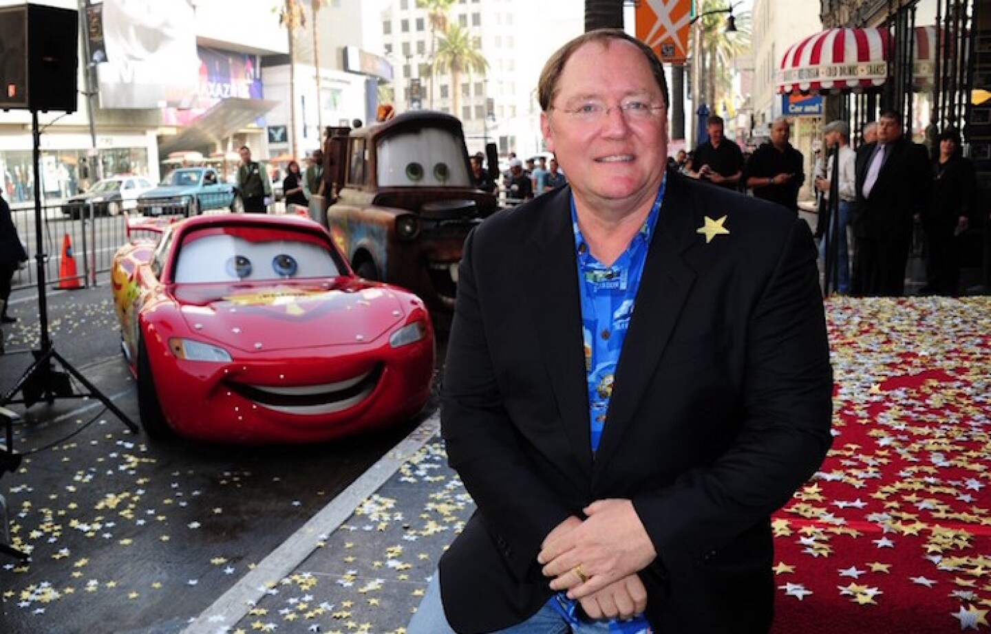 FILES-US-ENTERTAINMENT-HOLLYWOOD WALK OF FAME STAR-JOHN LASSETER