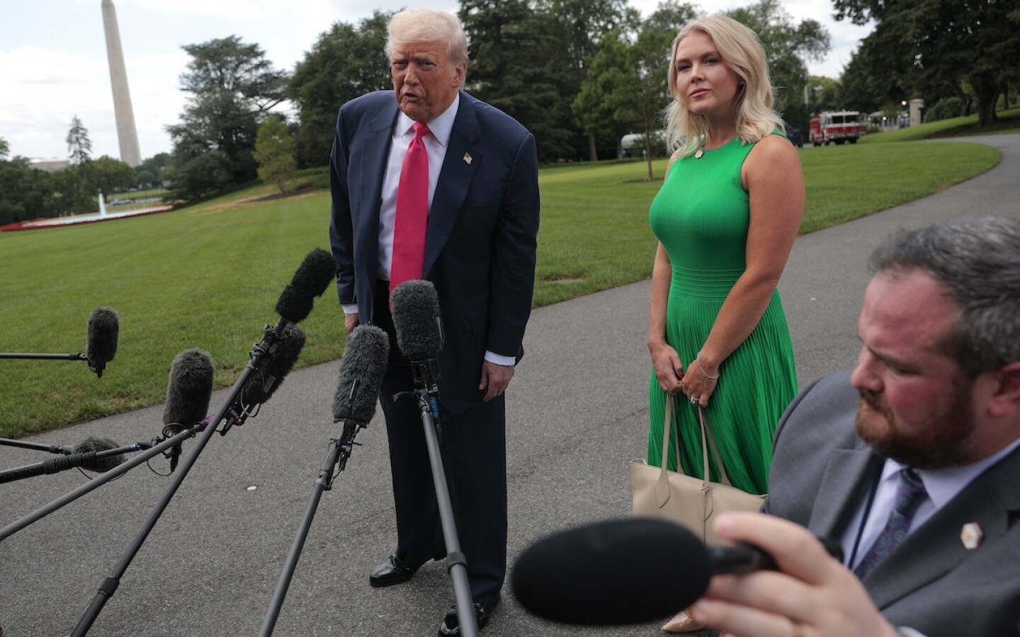 President Trump Departs The White House For Pittsburgh