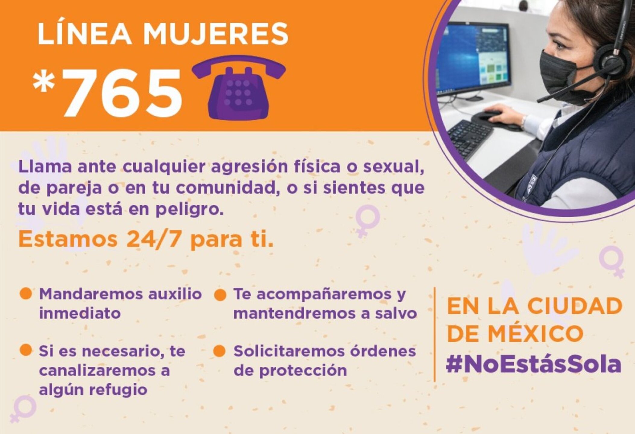 Línea Mujeres 765