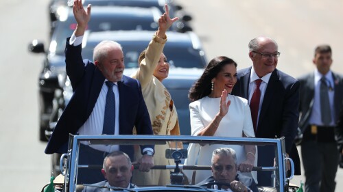 Lula jura como nuevo presidente de la Rep˙blica Federativa de Brasil