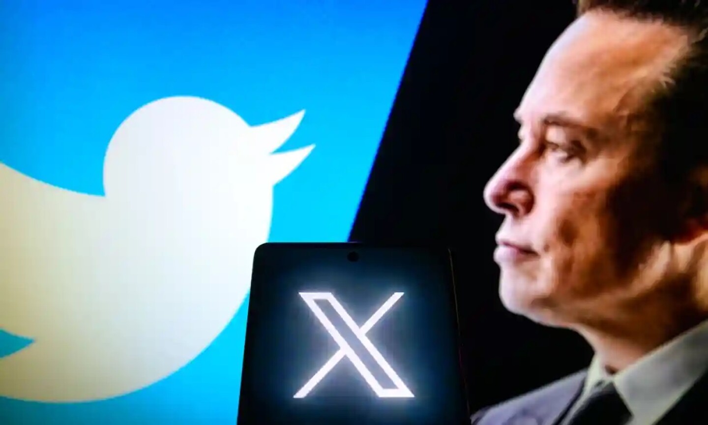 elon musk cambió oficialmente el logotipo de twitter de un pájaro a una x