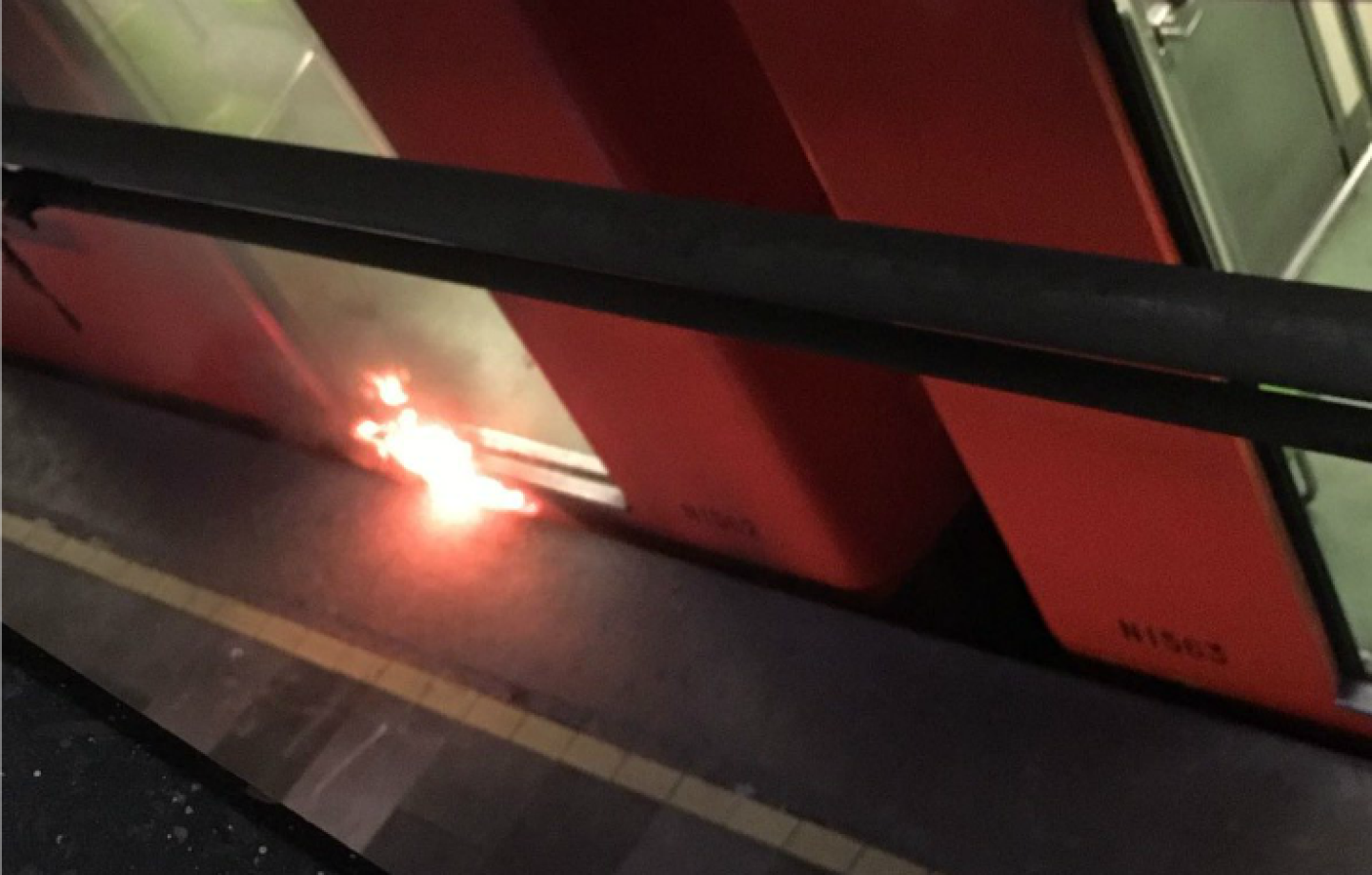 Incendio Metro El rosario L7 cortada