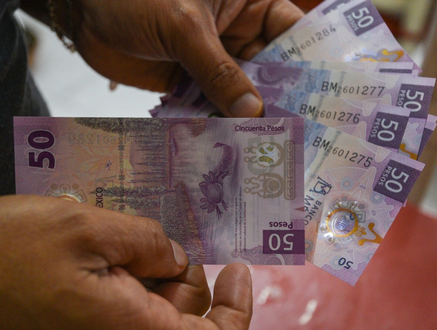 Billete 50 pesos aspectos