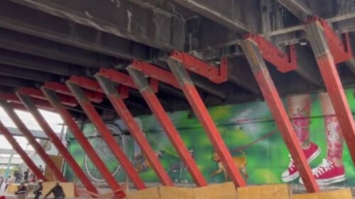 tramo elevado línea 9