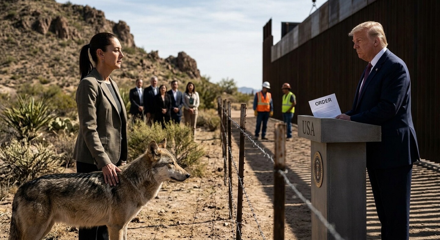 Sheinbaum vs Trump por el lobo mexicano: México advierte sobre la medida de Trump que amenaza la fauna fronteriza