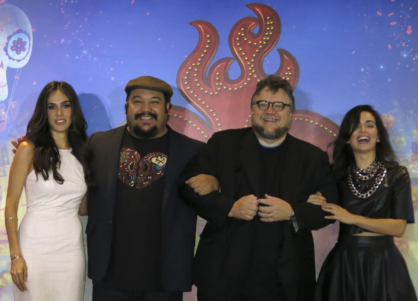 Sandra Echeverria, Jorge Gutierrez, Guillermo del Toro, Ana de la Reguera