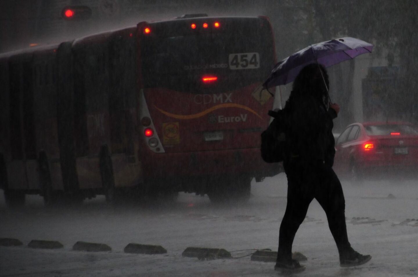 Fuertes lluvias se registraron en la capital del país.