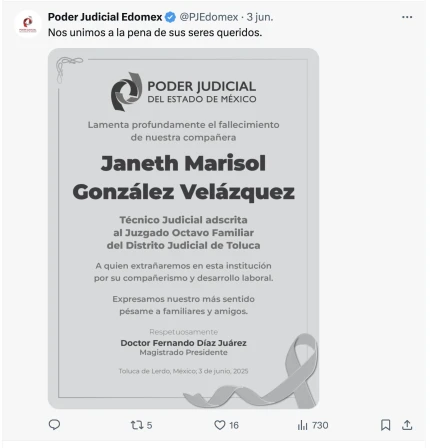 Poder Judicial del Edomex en X