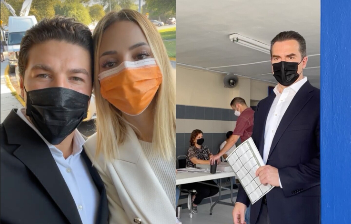 Votan Samuel García y Adrián de la Garza