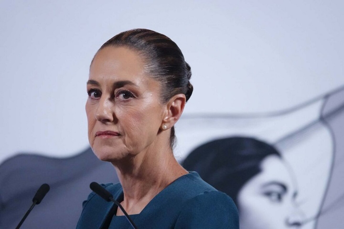 sheinbaum mañanera mueca molesta enojada Mañanera del pueblo Claudia Sheinbaum