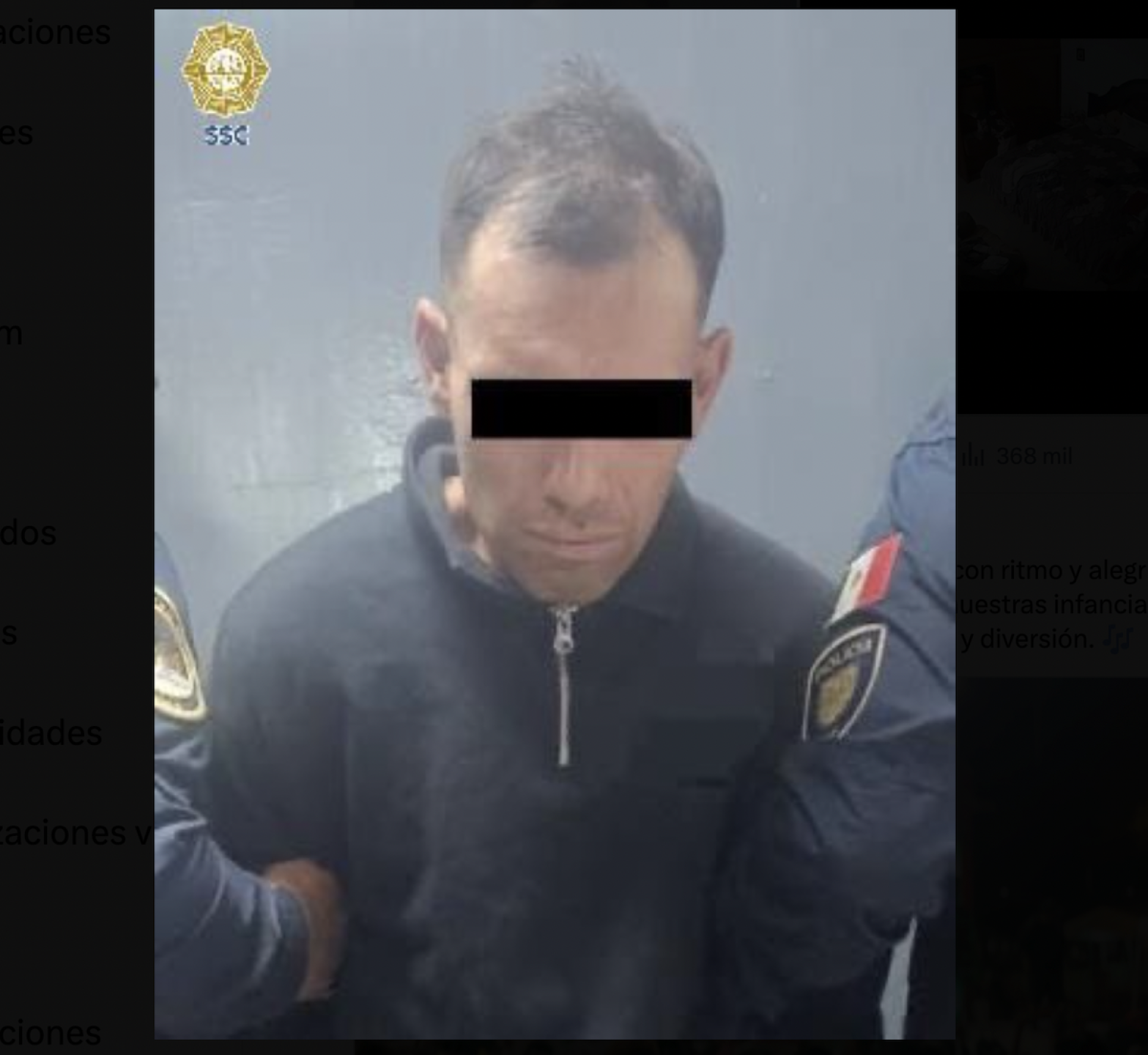 Presunto agresor de adulta mayor