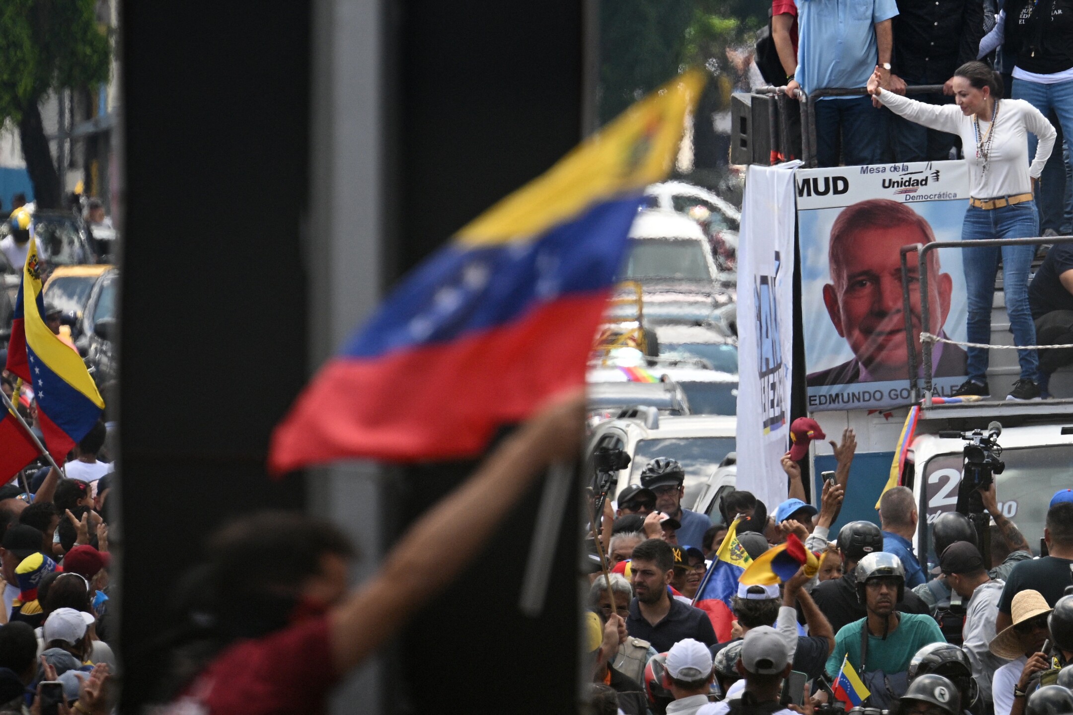 VENEZUELA-ELECTION-OPPOSITION-PROTEST-MACHADO