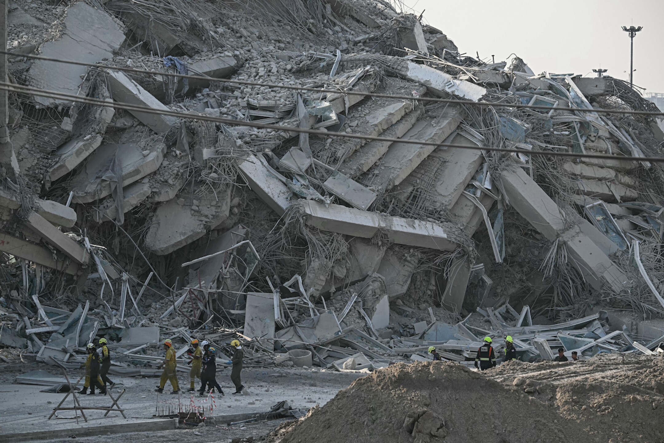 Edificios colapsados en Tailandia tras el terremoto de marzo de 2025 en Birmania