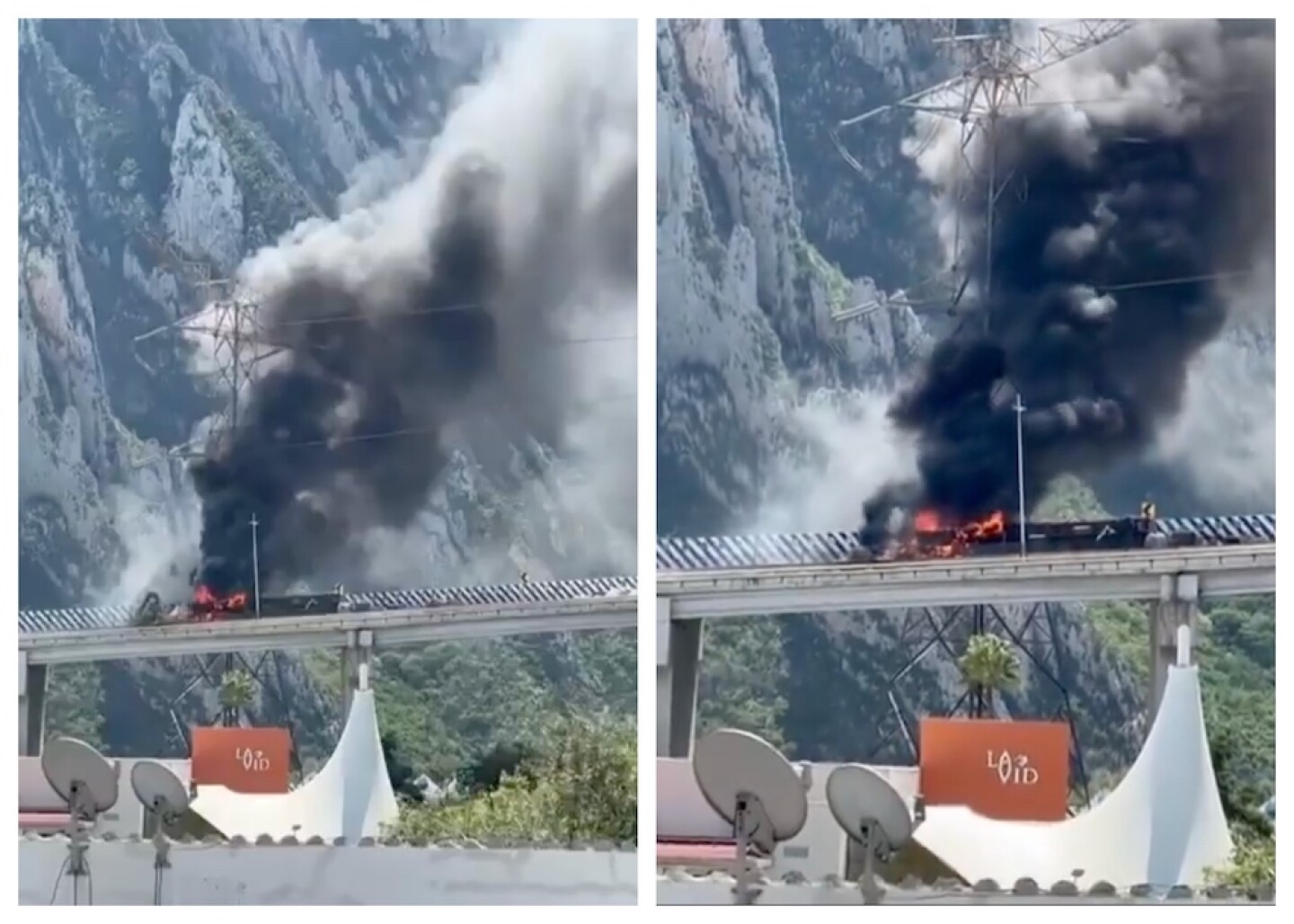 Accidente en la autopista Saltillo-Monterrey