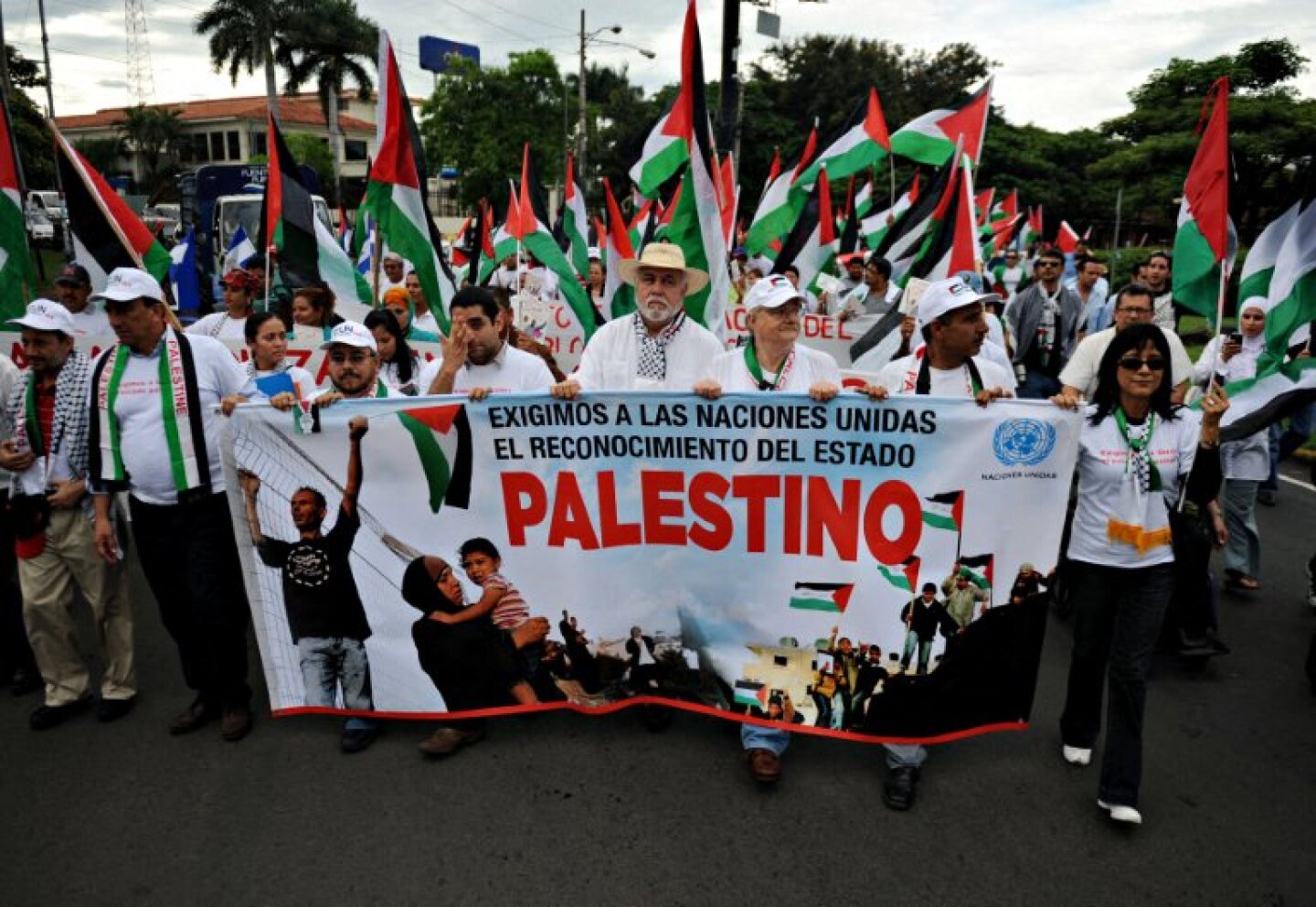 NICARAGUA-palestina manifestacion