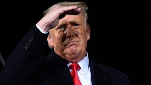 Trump holds rally on eve of twin runoffs in Georgia which will determine control of Senate