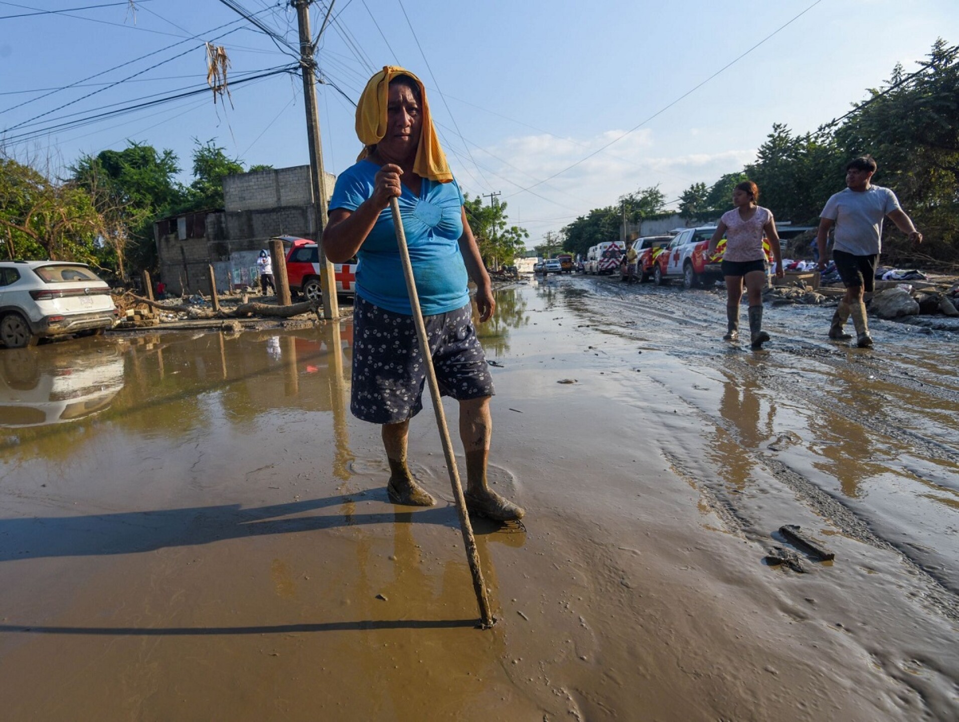 Ayuda y limpieza en Álamo Veracruz