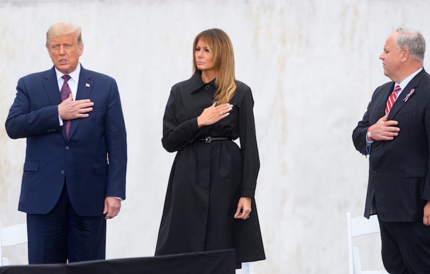 Donald Trump And Joe Biden Attend 9/11 Commemoration In Shanksville, PA