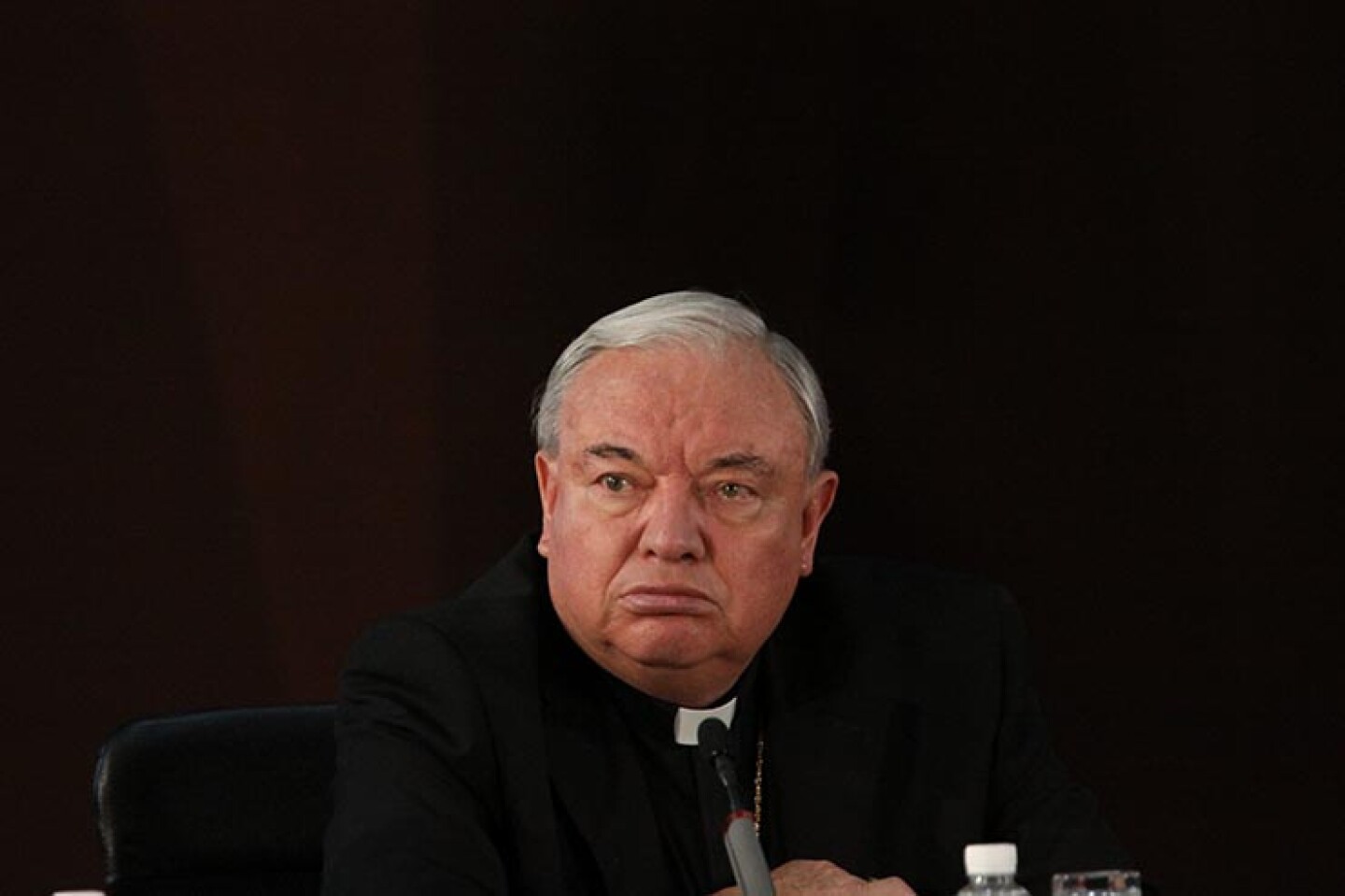 MÉXICO, D.F., 04AGOSTO2010.- Juan Sandoval Íñiguez, cardenal de Guadalajara, durante su intervención en el Diálogo por la seguridad realizado en el casino militar del Campo marte.FOTO: IVAN STEPHENS/CUARTOSCURO.COM