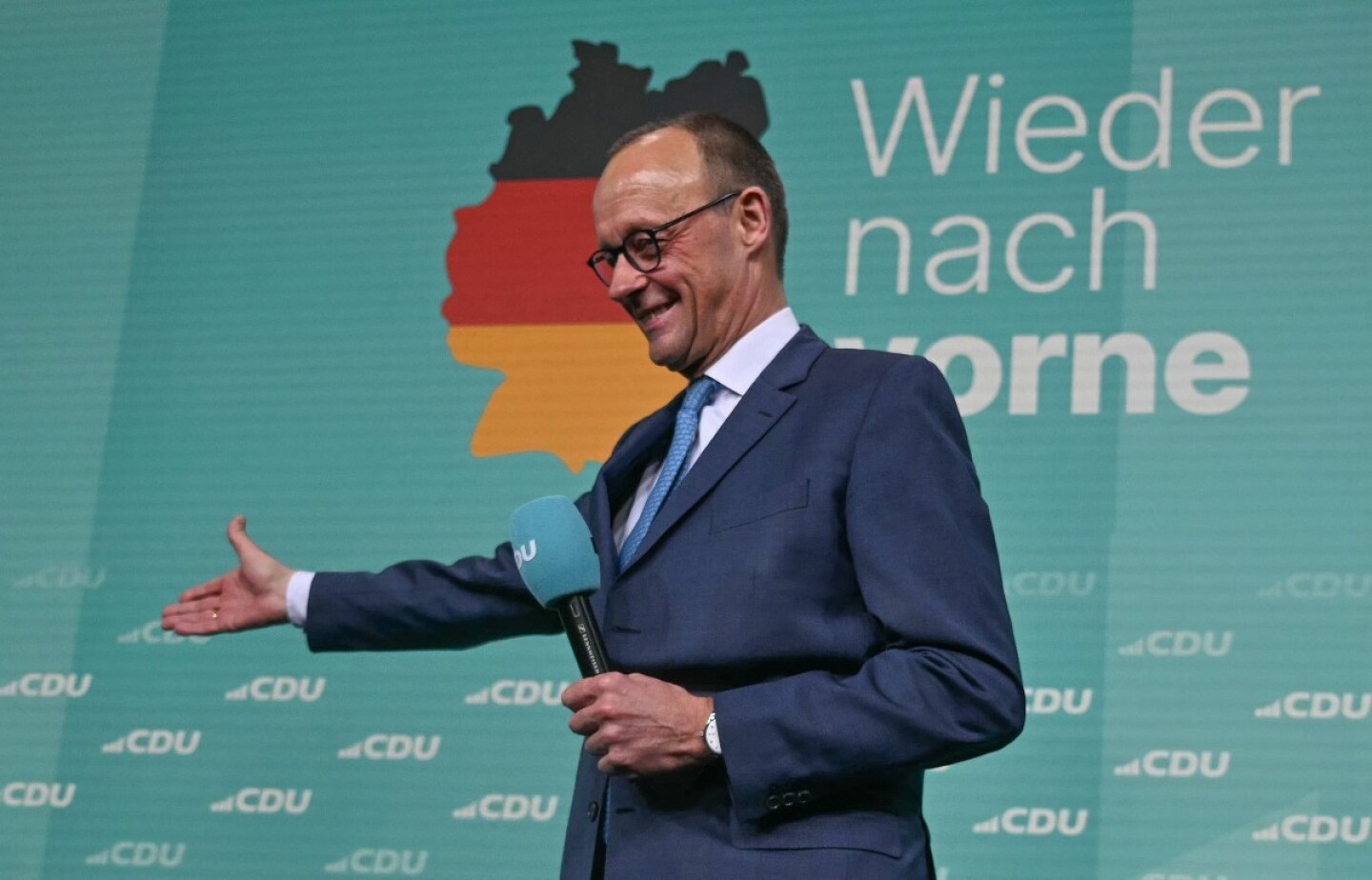 Electoral evening of Germany's conservative Christian Democratic Union (CDU) party