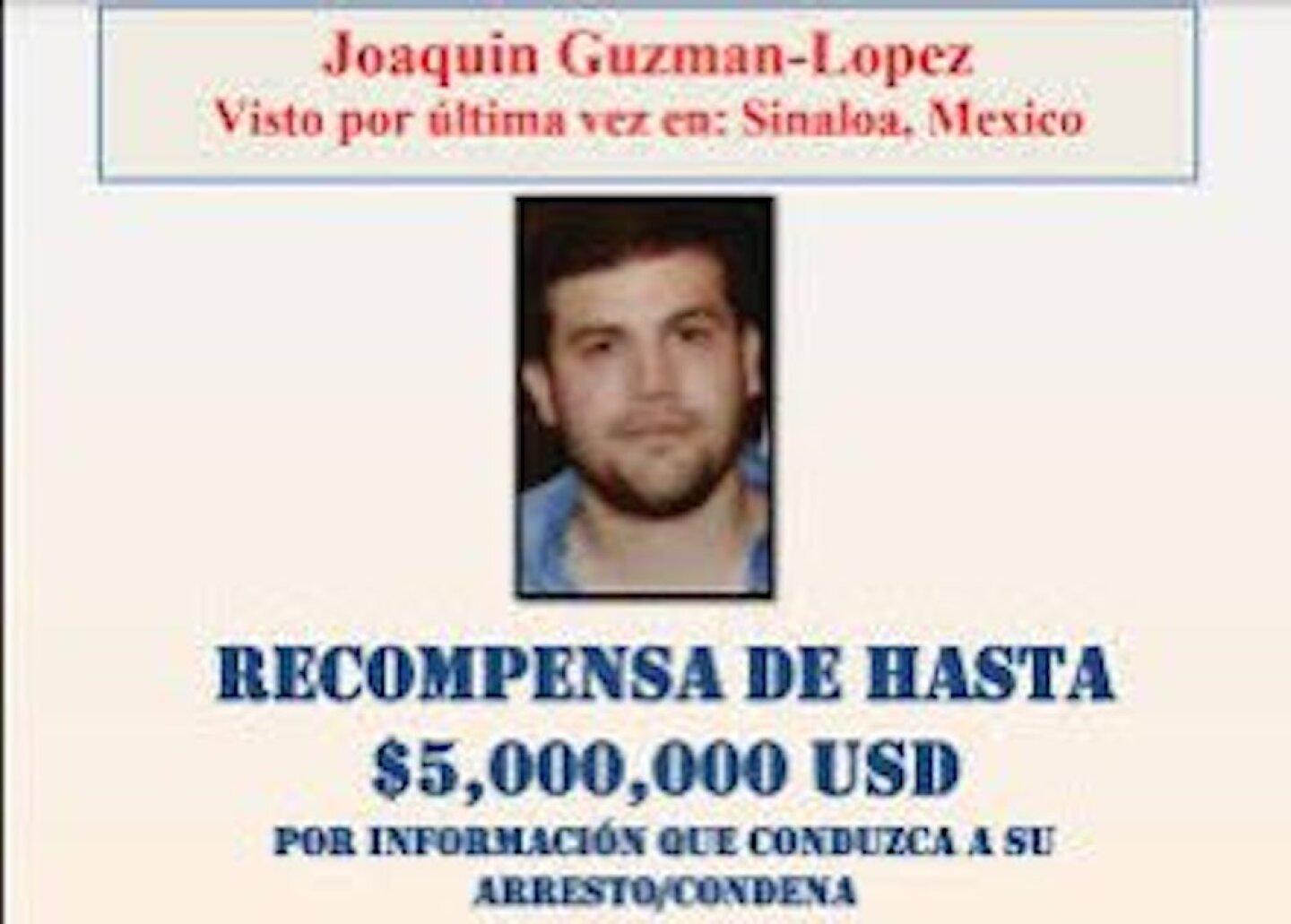 Joaquín Guzmán López, dijo de El Chapo