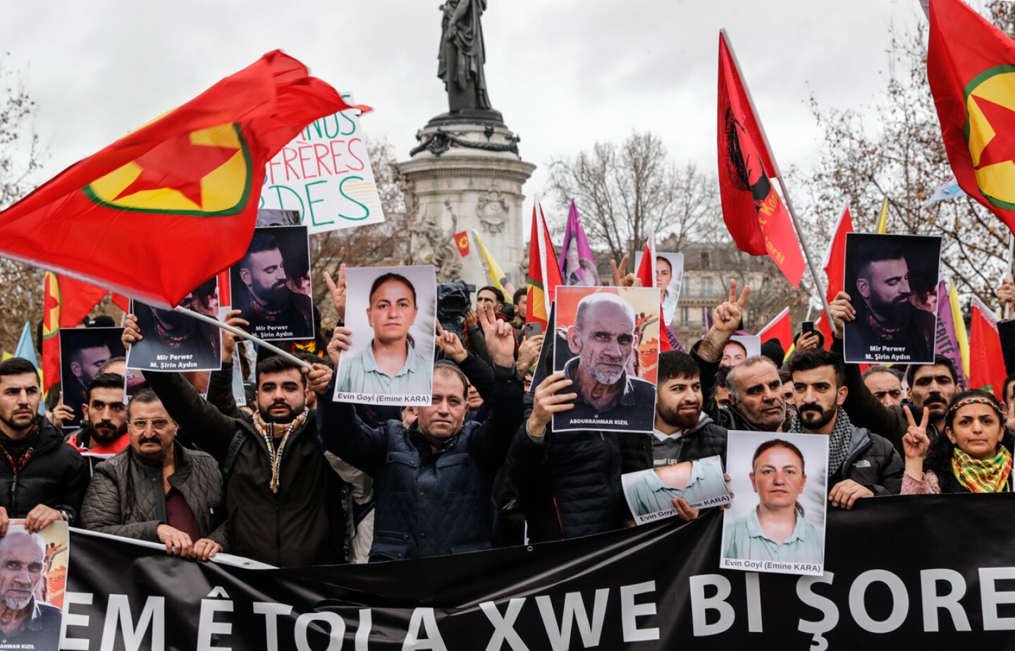 Kurdish organizations rally in Paris after shooting killed three