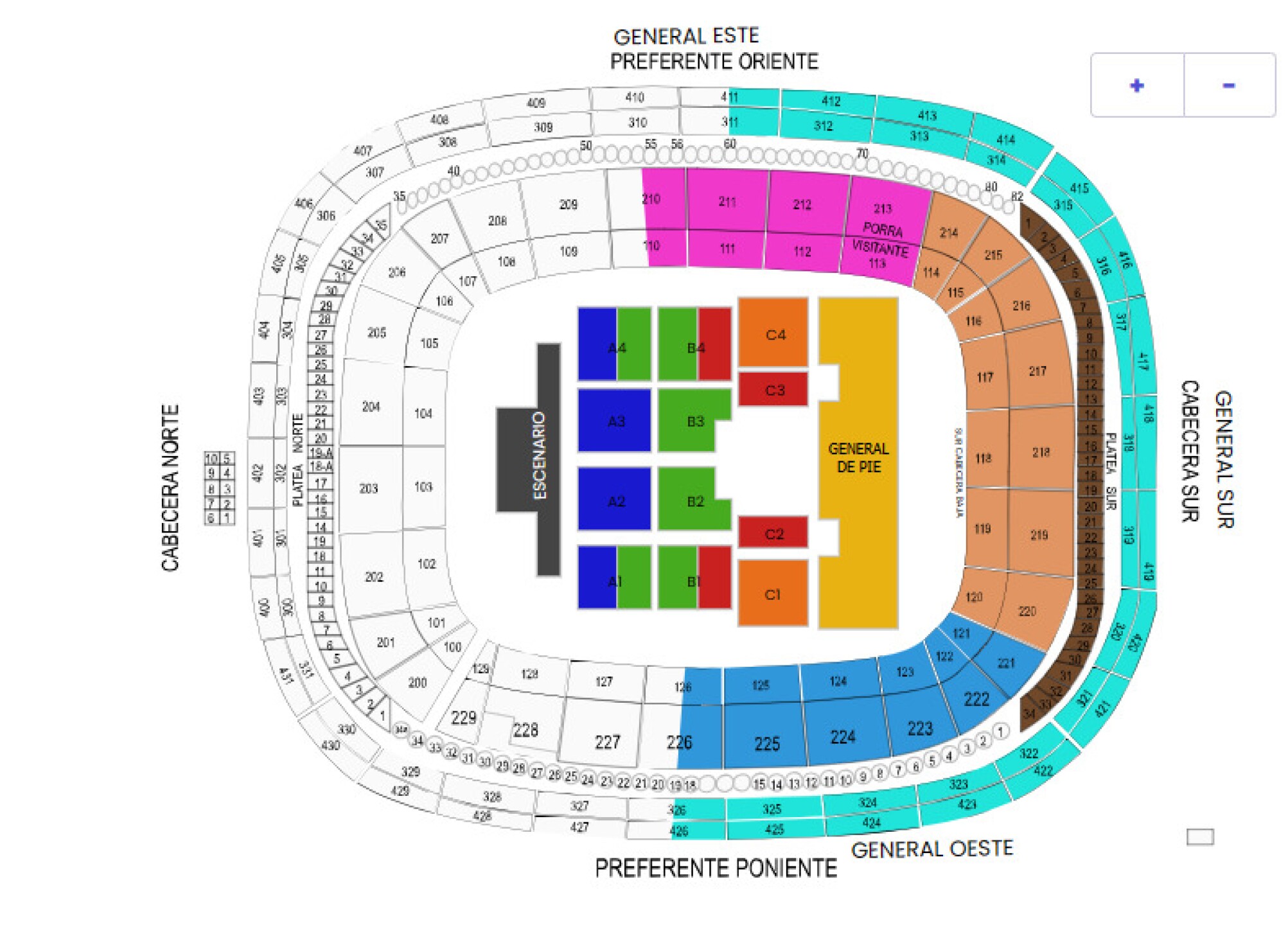 mapa-estadio-corregidora-los-temerarios
