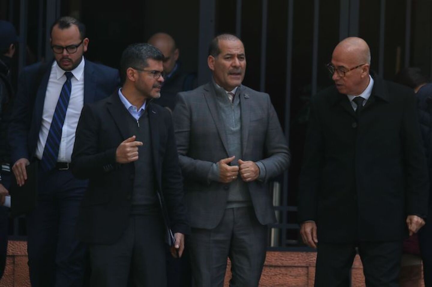 Martín Orozco, gobernador de Aguascalientes y presidente de la Asociación Nacional de Gobernadores del Partido Acción Nacional tras la reunión con el secretario de Salud, Jorge Alcocer.