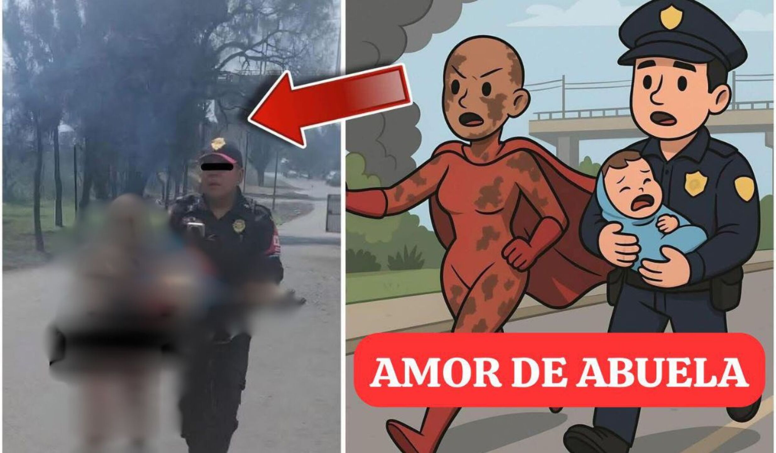 Abuelita protegió con su cuerpo a su nieta durante la explosión en Iztapalapa