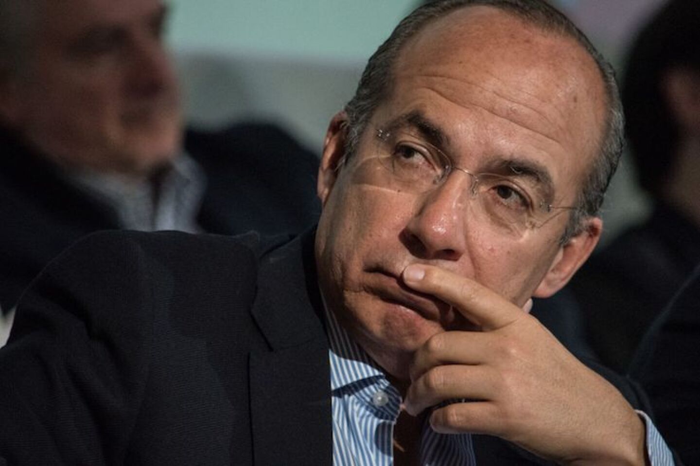 CIUDAD DE MÉXICO, 29ABRIL2017.- Felipe Calderón Hinojosa, ex presidente de México, durante la Sesión del Consejo Nacional del Partido Acción Nacional.FOTO: TERCERO DÍAZ /CUARTOSCURO.COM